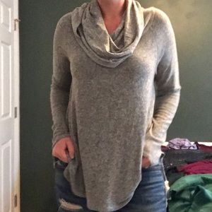 Gray oversized sweater